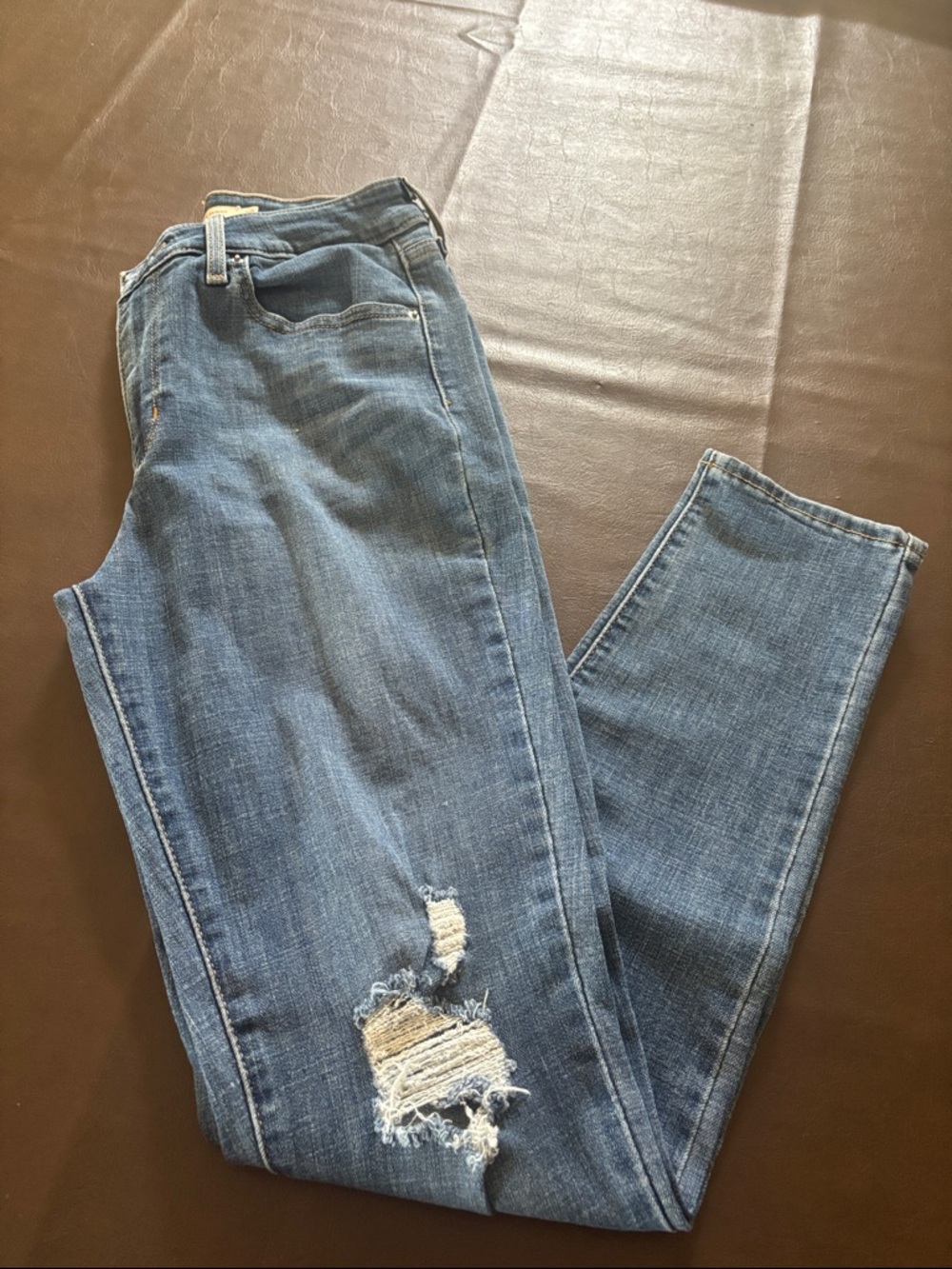 Levi's Blue Denim High Rise Skinny Jeans